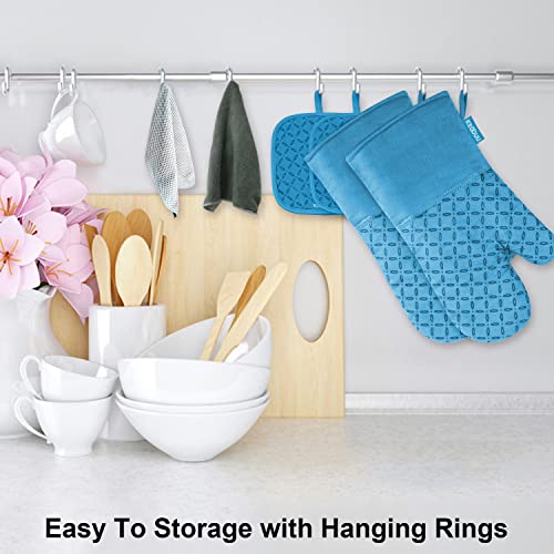 Oven Mitts and Pot Holders 6pcs Set