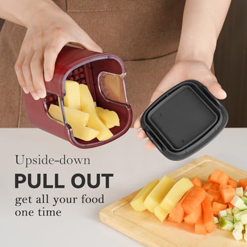 Multifunctional Vegetable Chopper Red