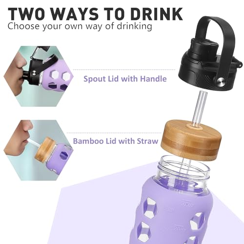 Glass Water Bottle