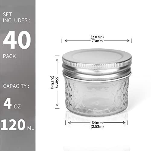 40 PACK Mason Jars (40 Count)