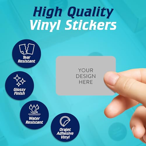 100 Custom Vinyl Stickers (100 Count)