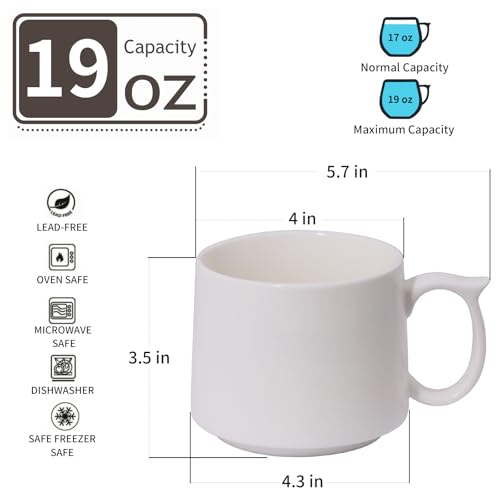 Coffee Mugs Gift Set of 4 (4 Count)
