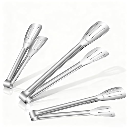 Stainless Steel Kitchen Tong Set (3 Count)