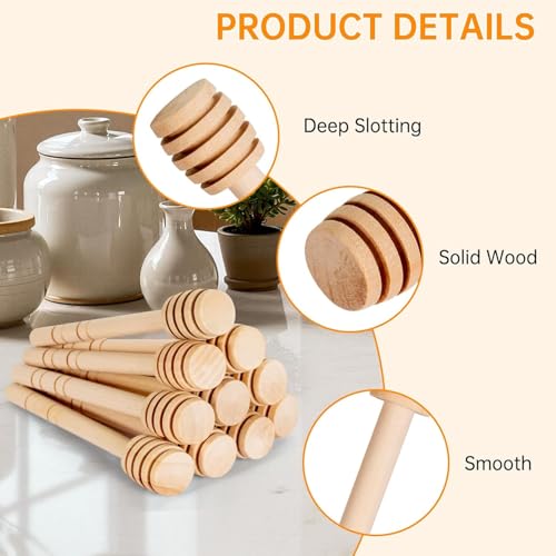 50Pcs 6 Inch Honey Dipper Sticks