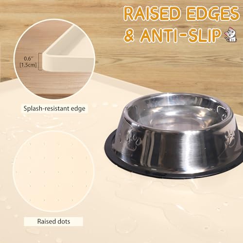 Silicone Cat & Dog Food Mat for Floors Waterproof