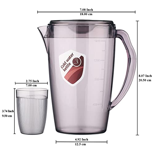 Plastic Pitcher with 3 Cup