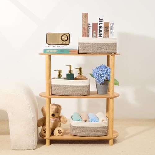 Small Storage Baskets for Organizing (3 Count)