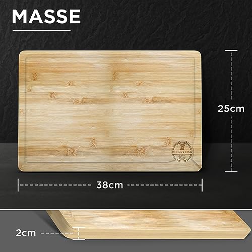Non Toxic 3 Piece Acacia Cutting Board Set with Stand