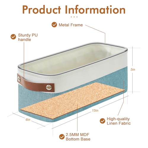 Small Fabric Storage Baskets (4 Count)