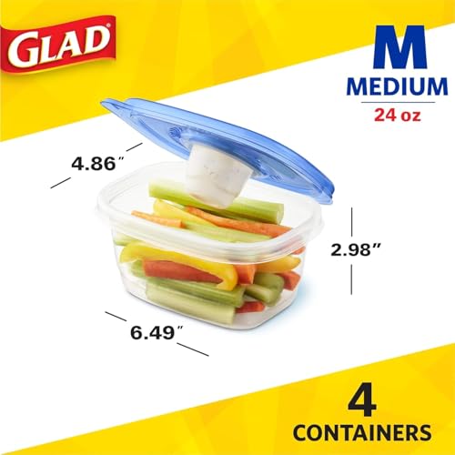 GladWare To Go Medium Rectangle Snack Containers (2 Count)
