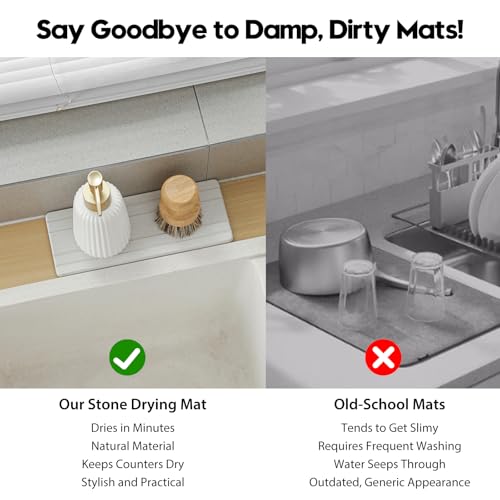 3 Pack Diatomite Stone Sink Tray (3 Count)