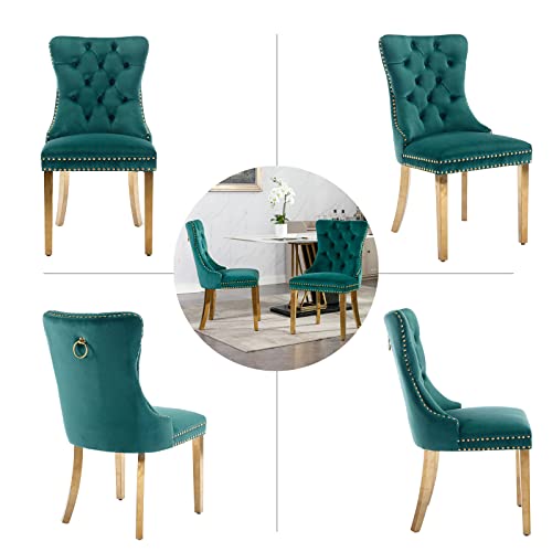 Green Velvet Dining Chairs Set of 6 (6 Count)