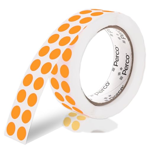 Neon Orange Round Circle Dot Sticker 1 (3000 Count)