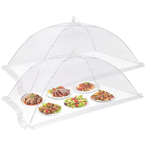 2 Pcs Extra Large Mesh Food Cover Tent（46"x20"