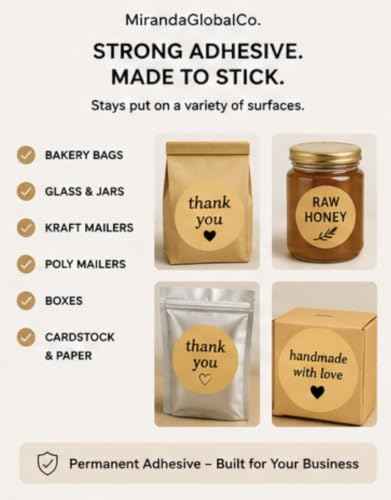 2.5 inch Kraft Tan Round Thermal Sticker Roll
