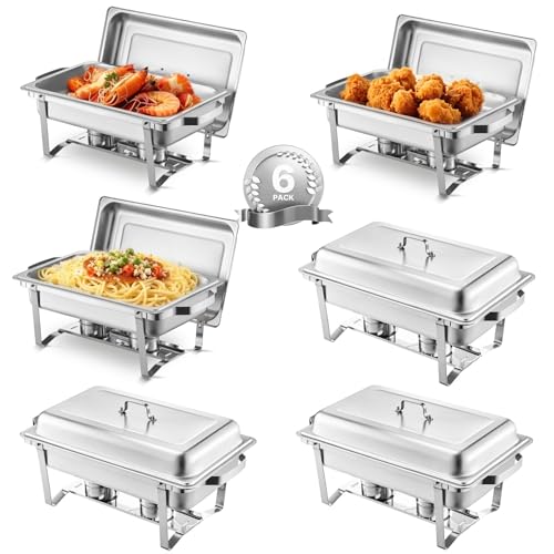 Chafing Dish Buffet Set (6 Count (8 Qt each))