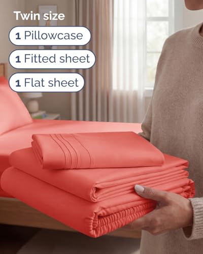 Twin Size 3 Piece Sheet Set (3 Count)