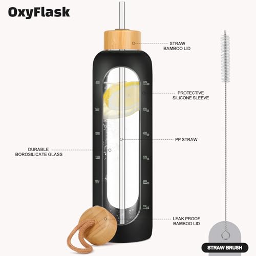 Glass Water Bottles 32 oz