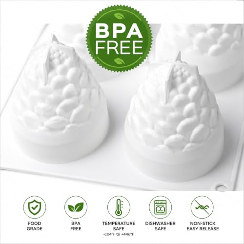 Pine Cone Silicone Mold for Baking Mousse Cake