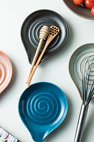 Spoon Rest Porcelain Drip Tray for Multiple Utensils