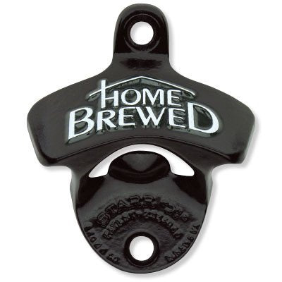 Original Black Home Brewed Wall Mounted Bottle Opener