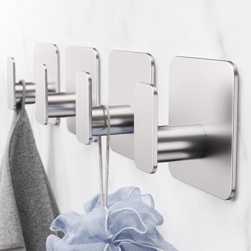Silver Hooks for Hanging Heavy Duty (4 Count)