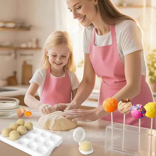 Round Cake Pop Mold and Tray (15 Count)