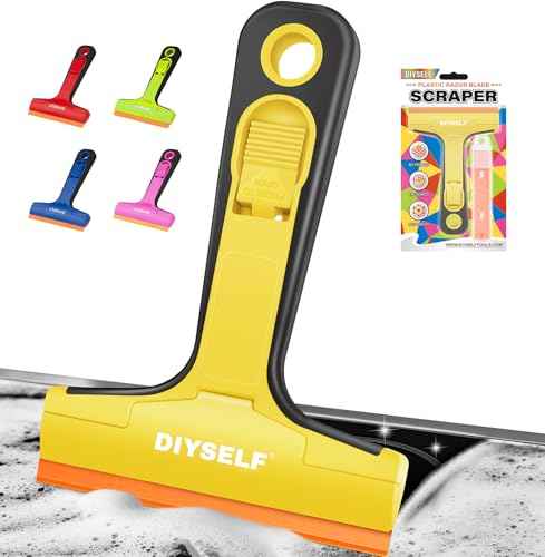 Plastic Glass Scraper Tool with 5 Pcs 4