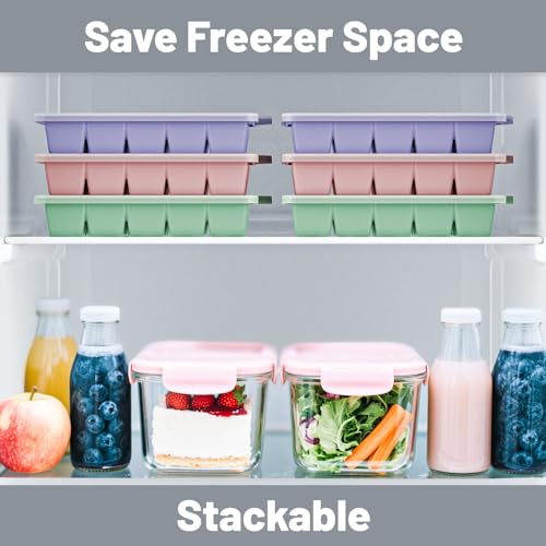 Silicone Ice Cube Tray 3 Pack (3 Count)