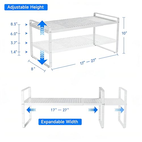 Expandable Kitchen Shelf Organizers (2 Count)