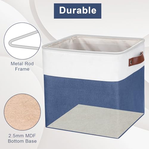 Collapsible Fabric Storage Cubes 11x11 Cube Storage Bins (4 Count)