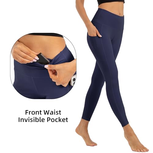 Butt Lifting High Waist Leggings for Women Buttery Soft Yoga Pants with Pockets Moisture