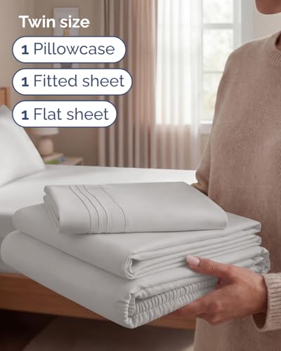 Twin Size 3 Piece Sheet Set (3 Count)