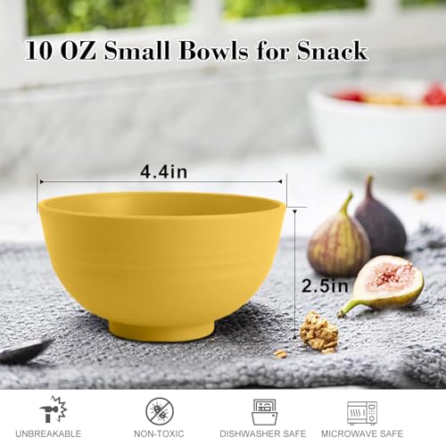 wheat straw icecream bowls 10oz set of 8