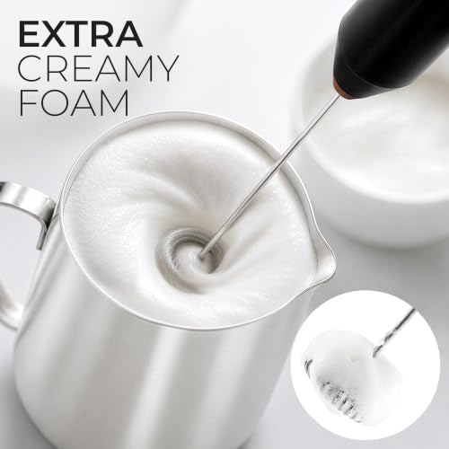 Powerful Milk Frother AA Batteries Included