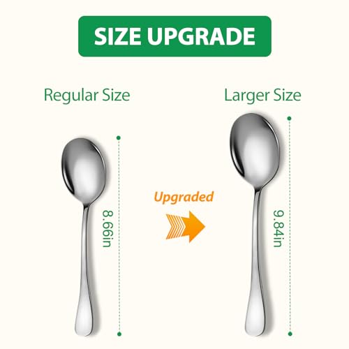 Stainless Steel Serving Spoons Set (8 Count)