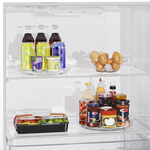 4 Pack Clear Lazy Susan (4 Count)