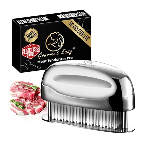 Meat Tenderizer Tool with 60 Stainless Steel Sharp Needles