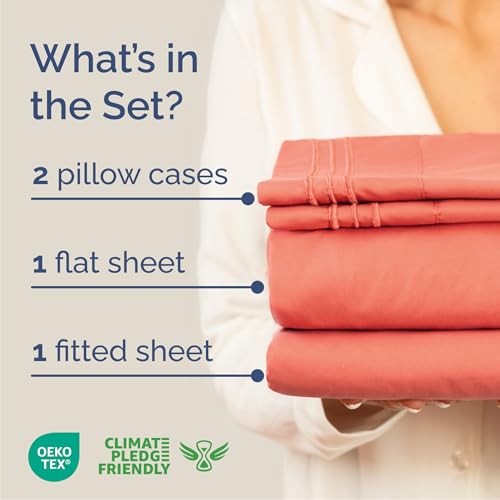 Cal King Size 4 Piece Sheet Set