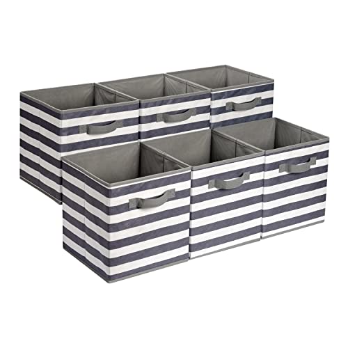Collapsible Fabric Storage Bins with Handles (6 Count)