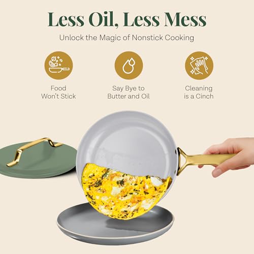 Modern 11 Pc Ceramic Cookware Set
