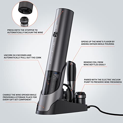Rechargeable Electric Wine Bottle Opener Set 7