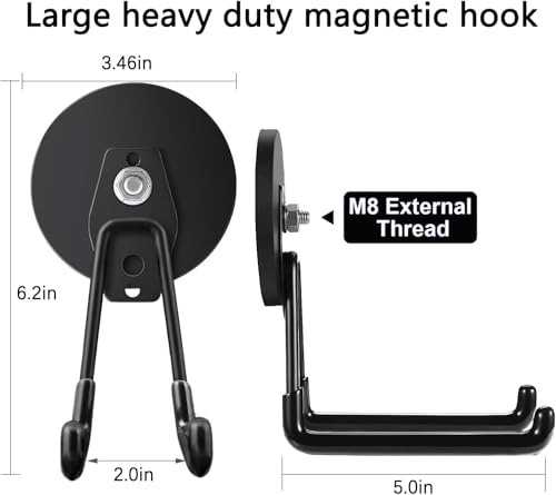 Heavy Duty Magnetic Hooks (8 Count)