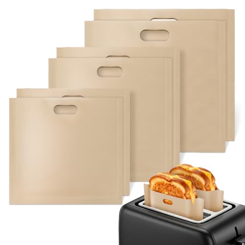 6 Pack Toaster Bags Reusable (6 Count)