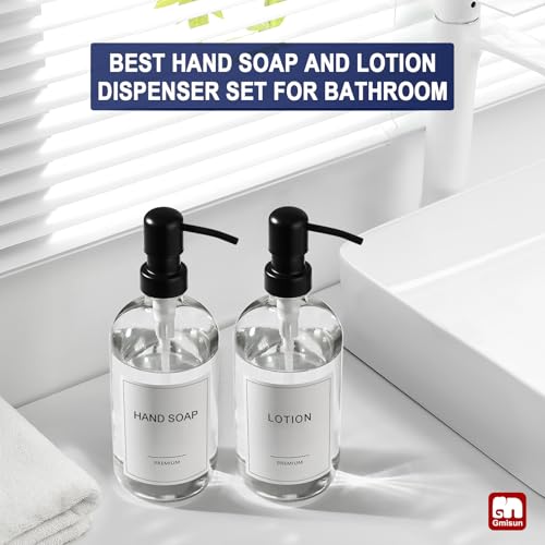 Glass Soap Dispenser with Pump (2 Count)