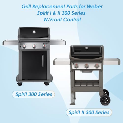 7526 7527 17.5" Grill Grates Replacement for Weber Spirit II 300 Series