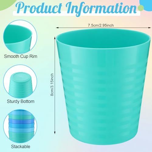 36 Pcs Kids Plastic Cups 8 oz Drinking Toddler Cups (36 Count)