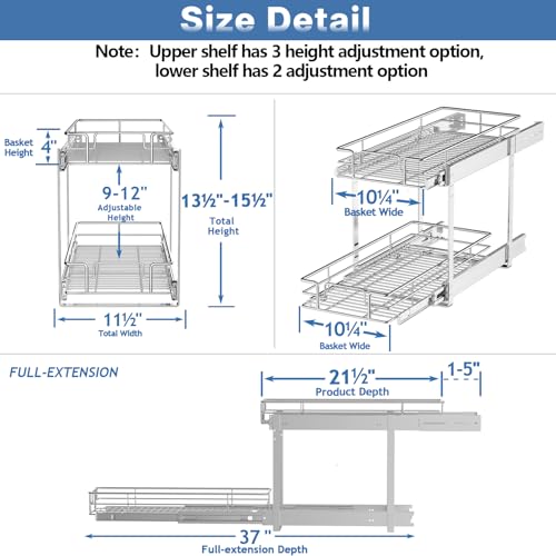 Individual Pull Out Cabinet Organizer