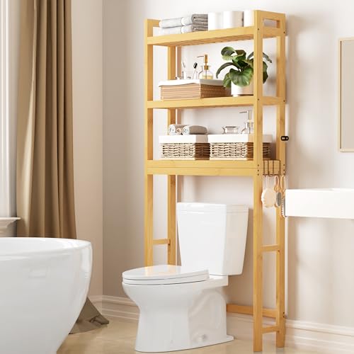 Bamboo Over The Toilet Storage Cabinet (3 Count)