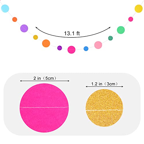 5 Pieces Circle Garland Banner Hanging